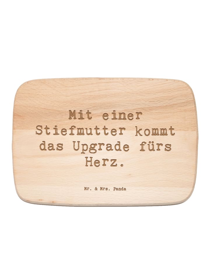 Hackbrett Spruch Herz Stiefmutter mit Spruch in Transparent