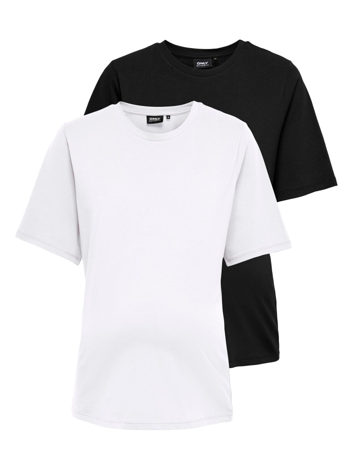 2er-Pack T-shirt in Black