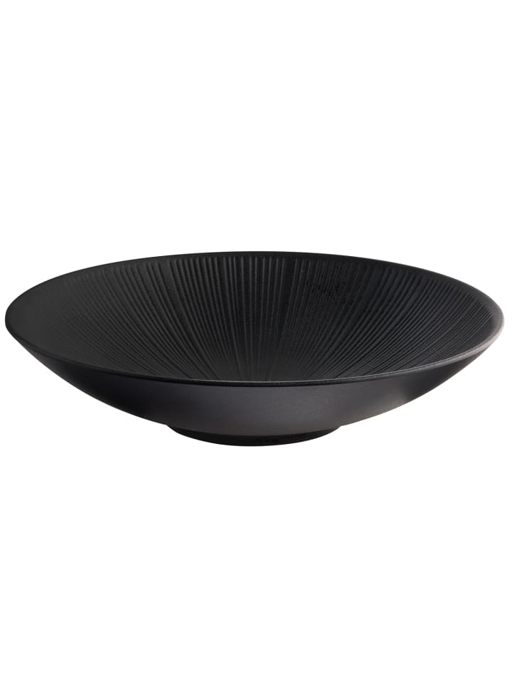 Schale -NERO- Ø 35 cm, H: 8 cm Melamin, schwarz