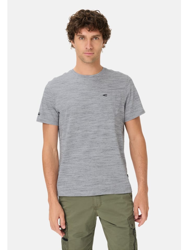 T-Shirt mit Quick Dry Funktion in Steingrau