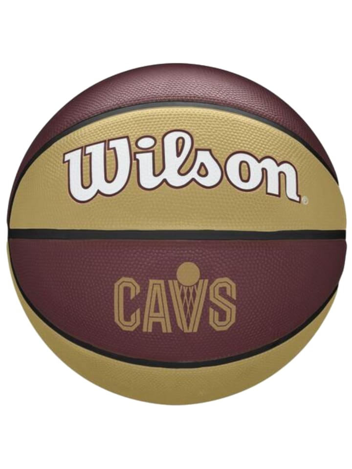 Wilson NBA Team Tribute Cleveland Cavaliers Ball in Dunkelrot
