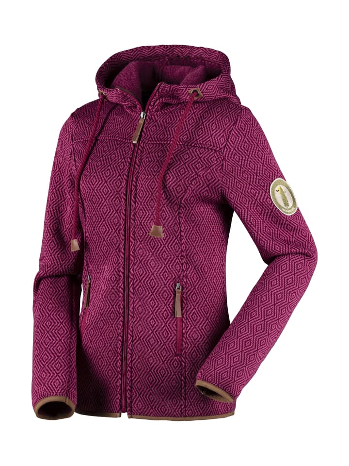 Fleecejacke in beere