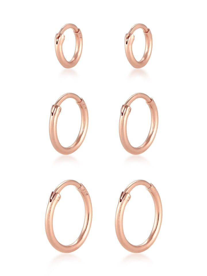 Ohrringe 925 Sterling Silber in Rosegold