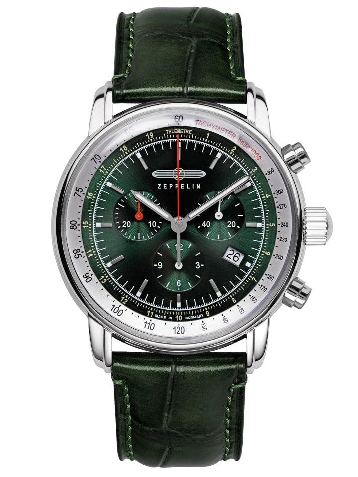 Herrenuhr LZ 14 Marine Chronograph Grün