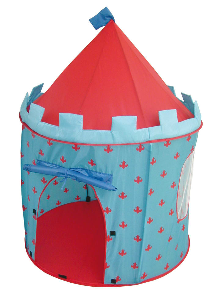 Spielzelt 'Ritterburg' - Spielhaus aus Stoff - inkl. Tasche - Blau