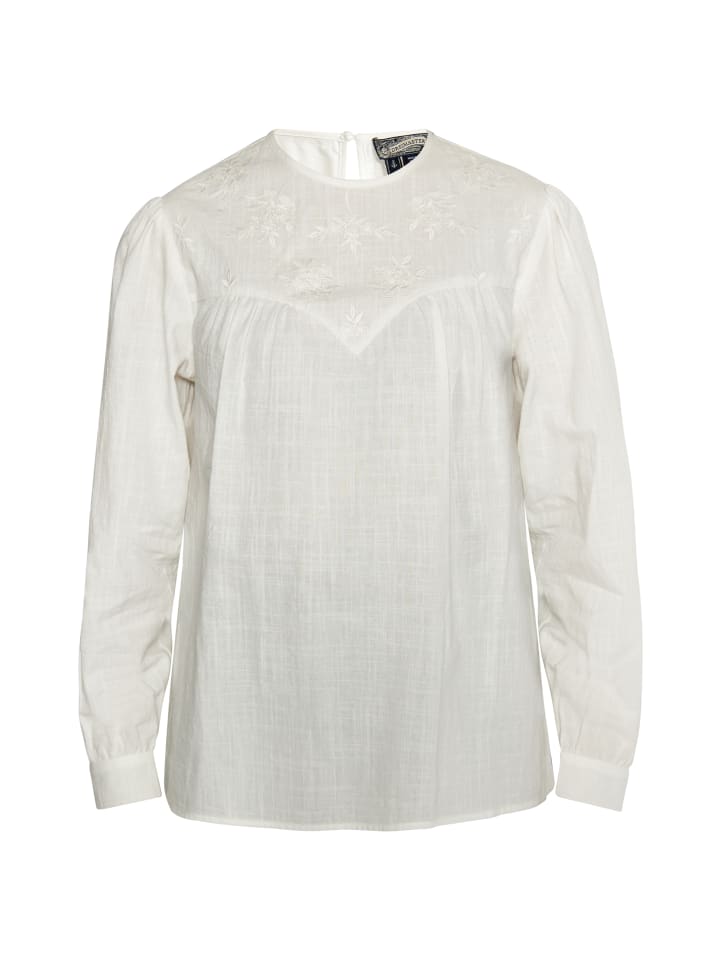 Damen Langarmbluse in Weiss