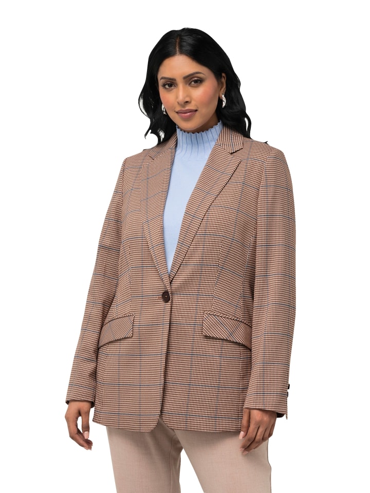 Blazer in cognac-sand