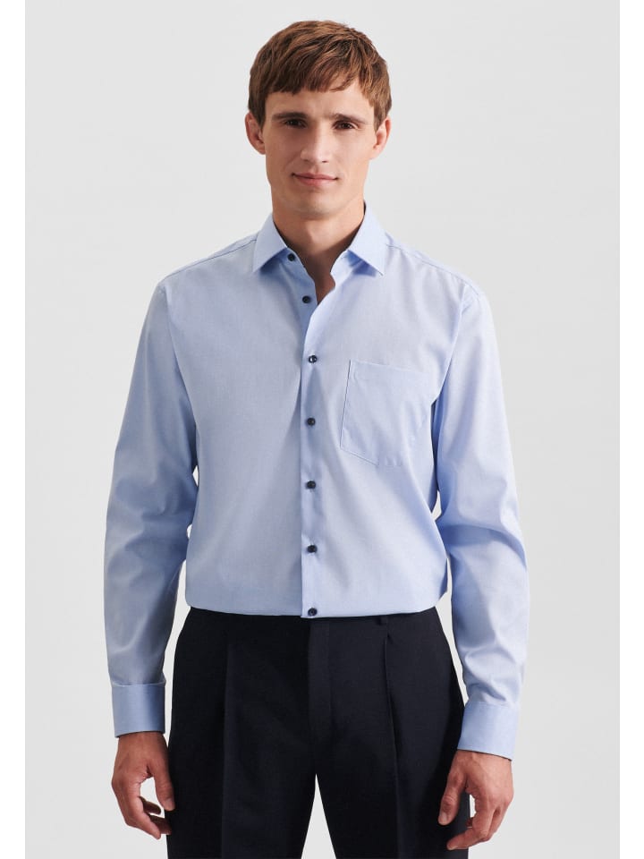 Business Hemd Regular in Hellblau