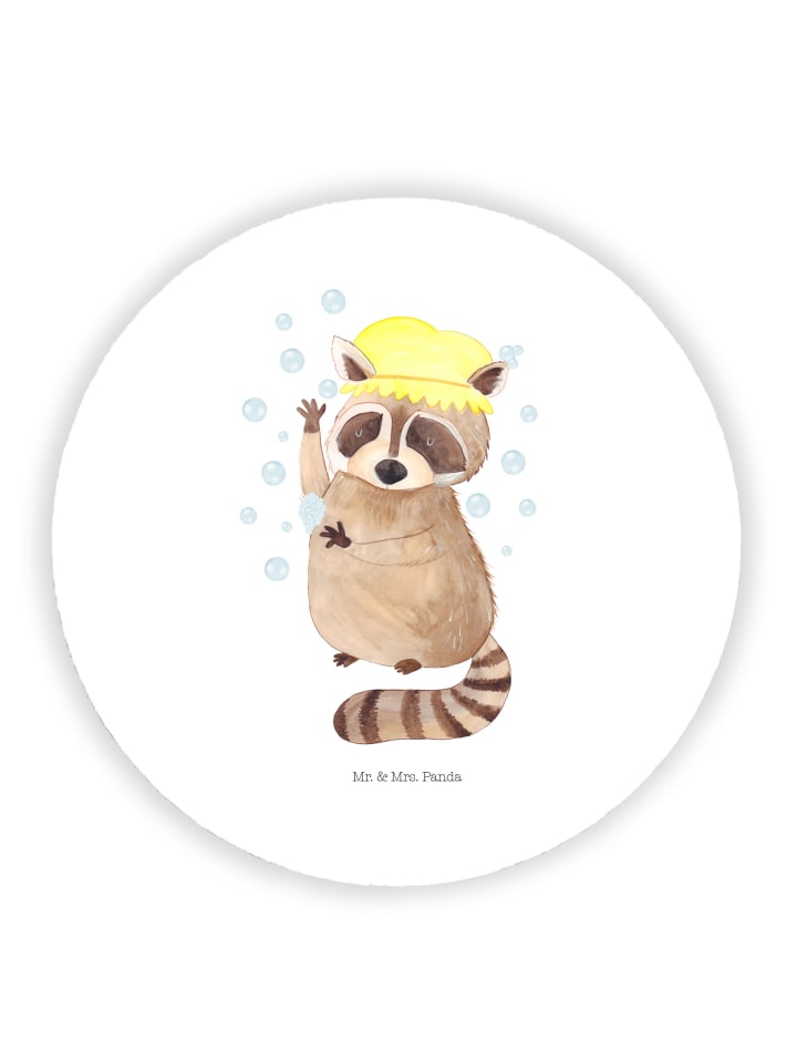 Magnet Waschbär ohne Spruch in Weiß