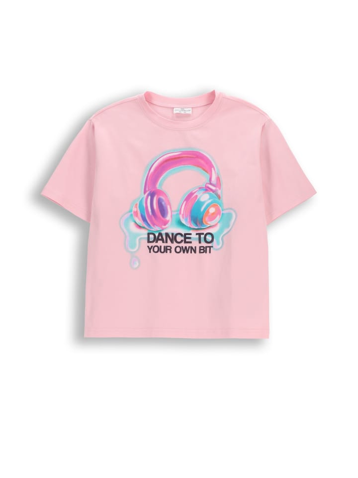 T-Shirt mit kurzen Ärmeln in rosa