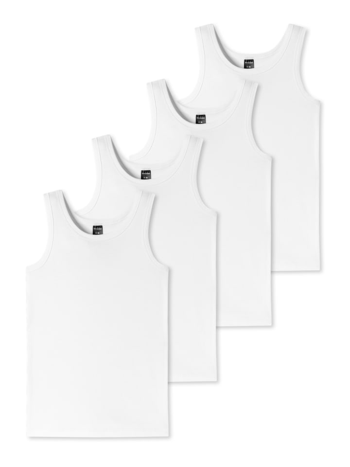 Unterhemd / Tanktop Teens Boys 95/5 Cotton in Weiß