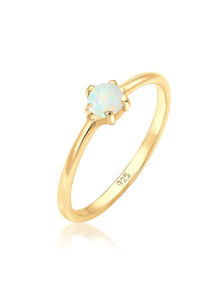 Ring 925 Sterling Silber Verlobungsring in Gold