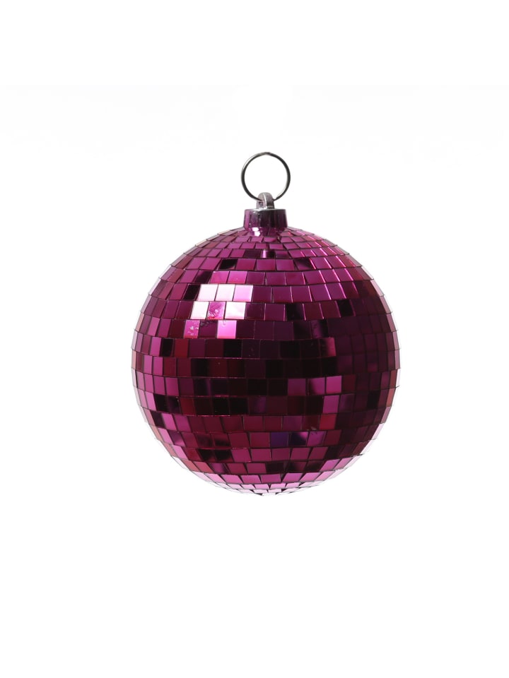 Spiegelkugel Mirrorball Discokugel D: 15cm in pink