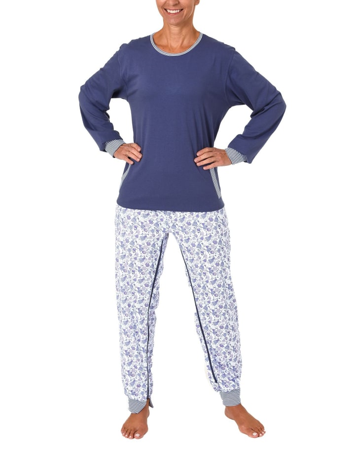 Pflegeoverall langarm Reissverschluss - 21515 in blau