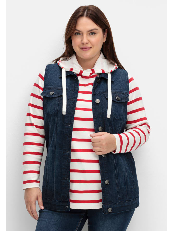 Jeans-Weste in dark blue denim