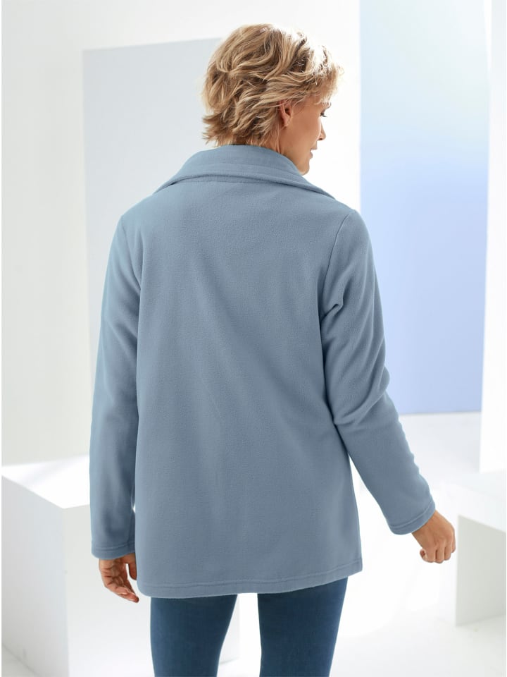 Fleece-Jacke in hellblau