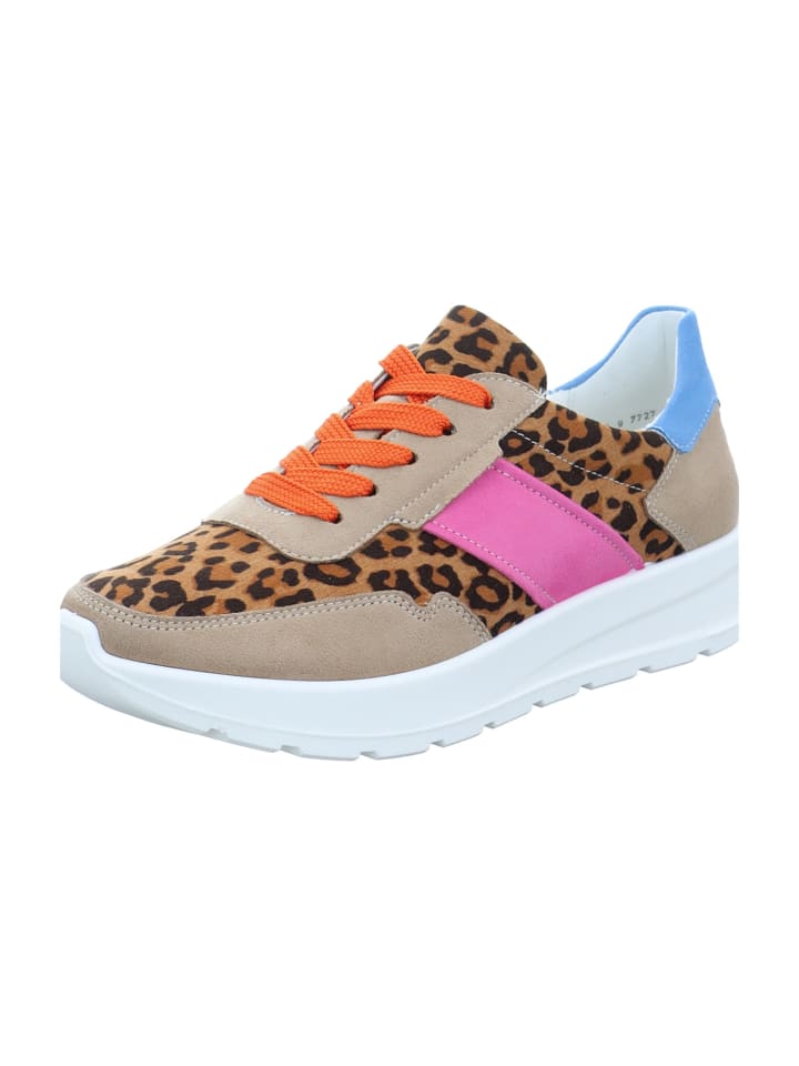 Sportliche Schnürschuhe in Animal