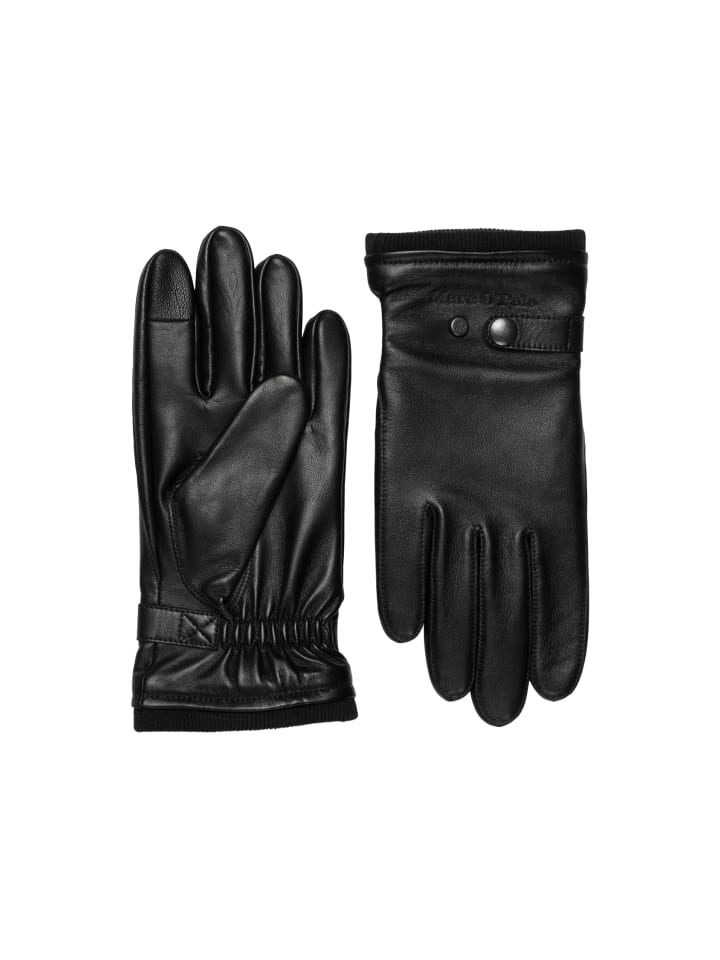 Lederhandschuhe in Schwarz