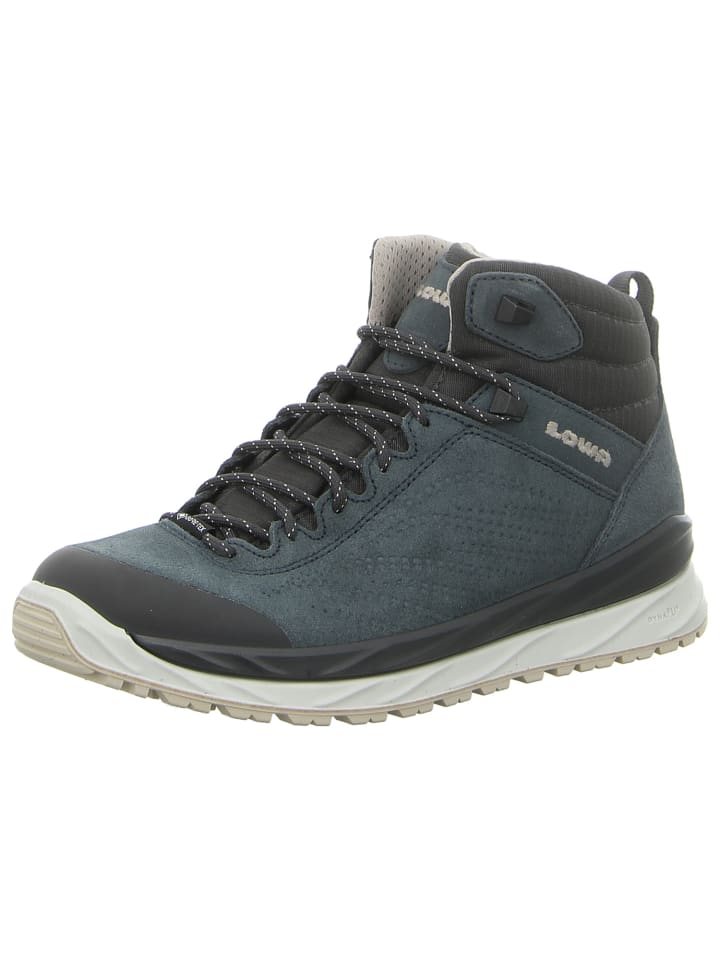 Schnürstiefelette in blau