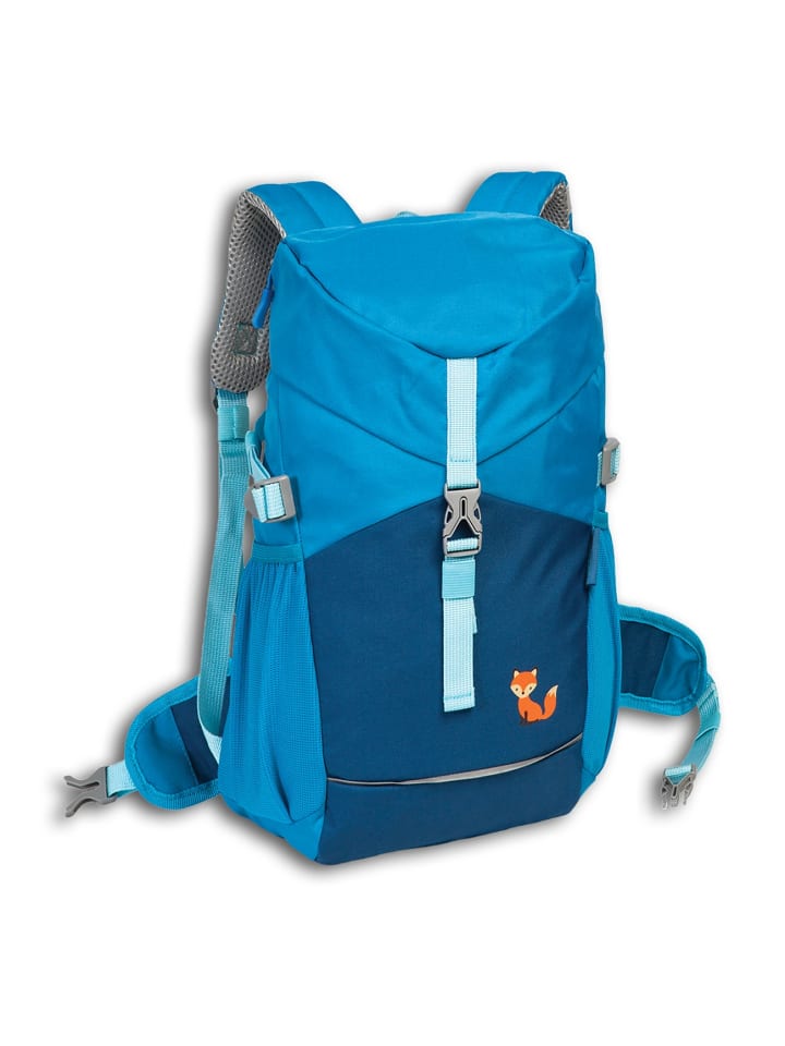 Polyester, recycelt Kinderrucksack, Fabrizio Rucksack blau, türkis ca. 28cm