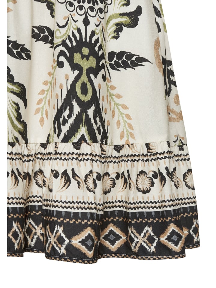 Webrock in sand-khaki bedruckt