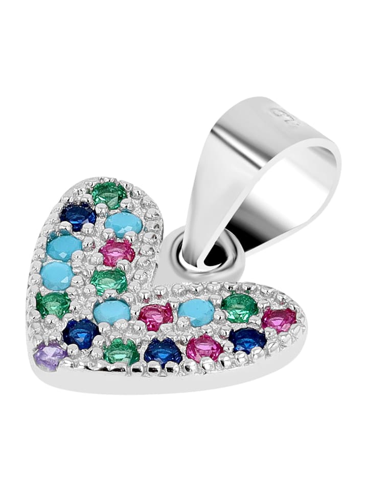 Damen Anhänger – Herzanhänger aus 925 Silber in silber