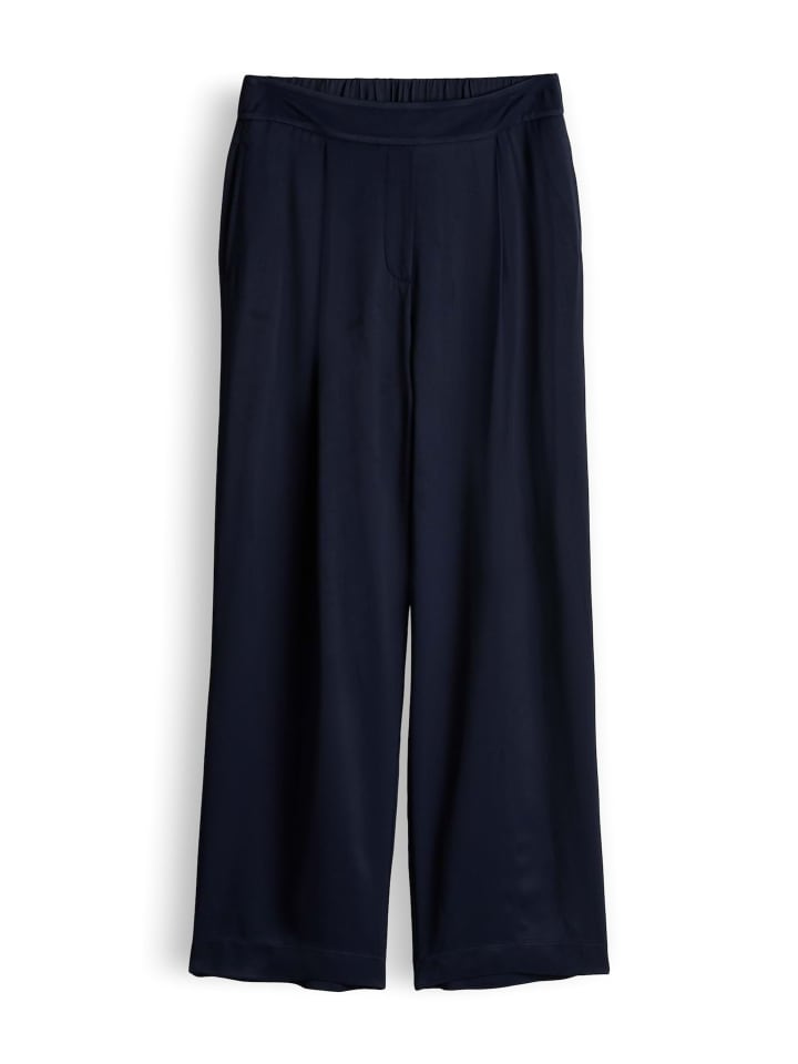 Cisilia pure Bundfaltenhose in True Navy