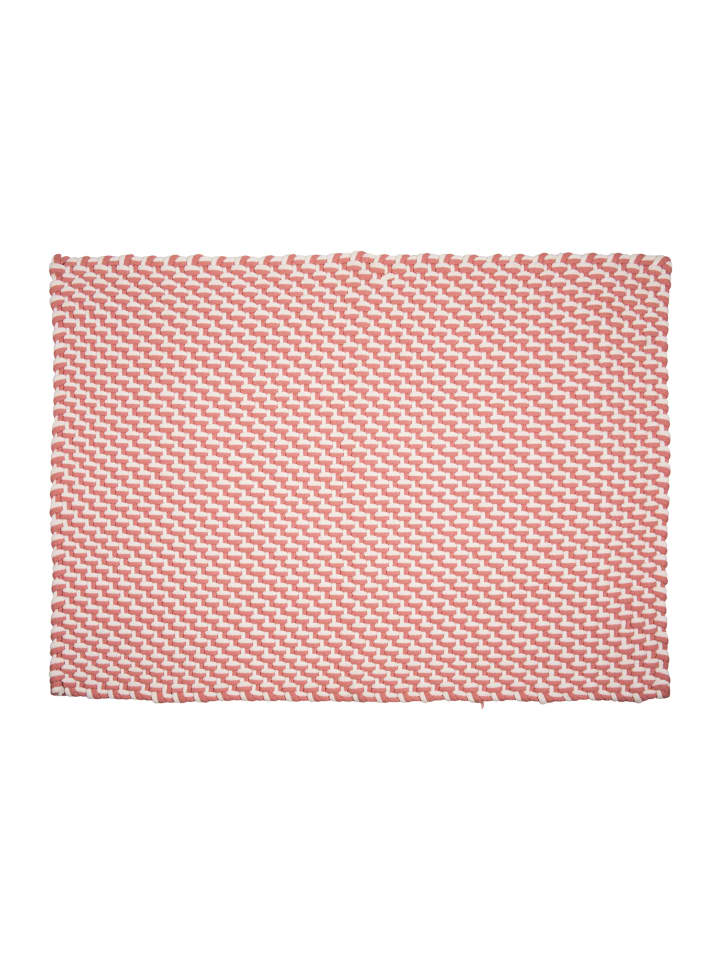Fußmatte POOL Pink / Weiß 72x92 cm