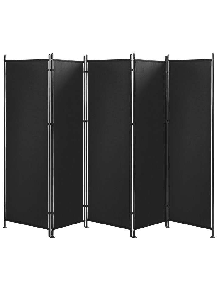 Paravent NARNI in Schwarz - (W) 270 x (H) 170 x (L) 2 cm