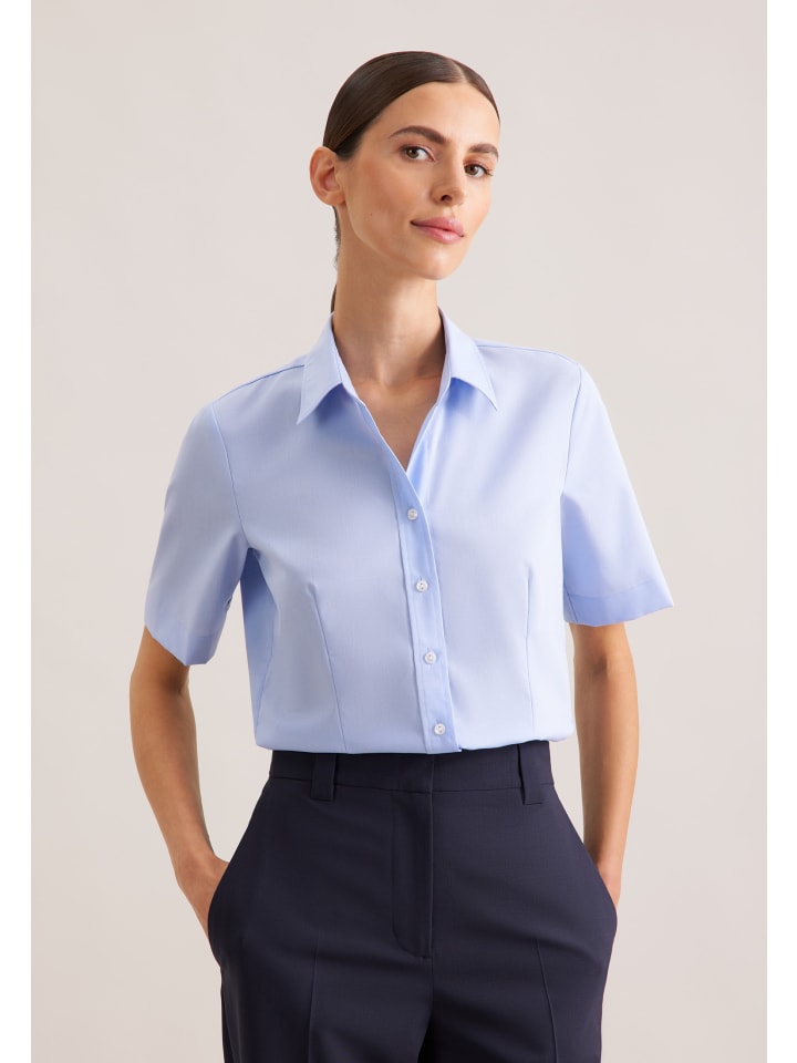 Hemdbluse Regular in Hellblau