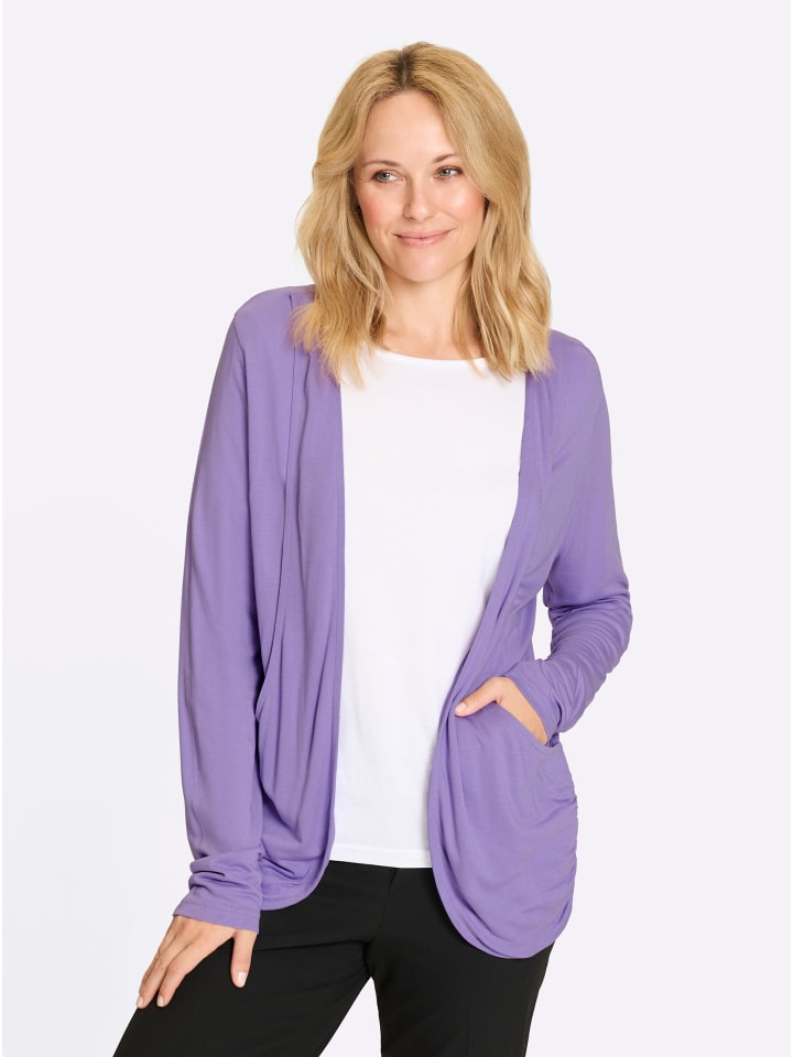 Shirtjacke in lavendel