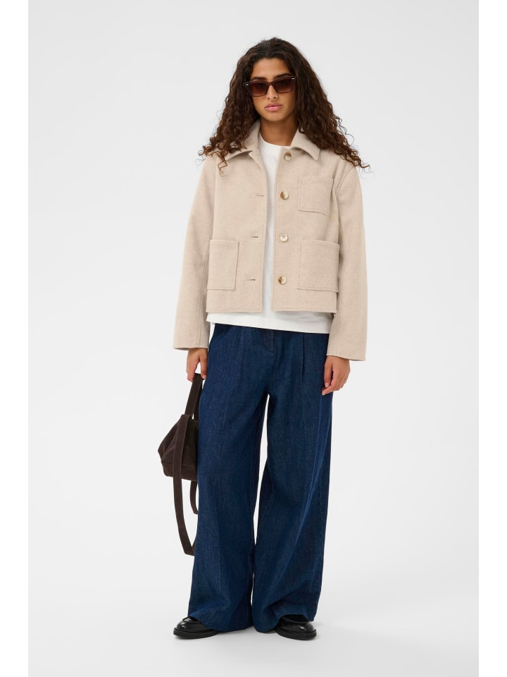 Jacke SLZephyr Gerade Passform in Doeskin Melange