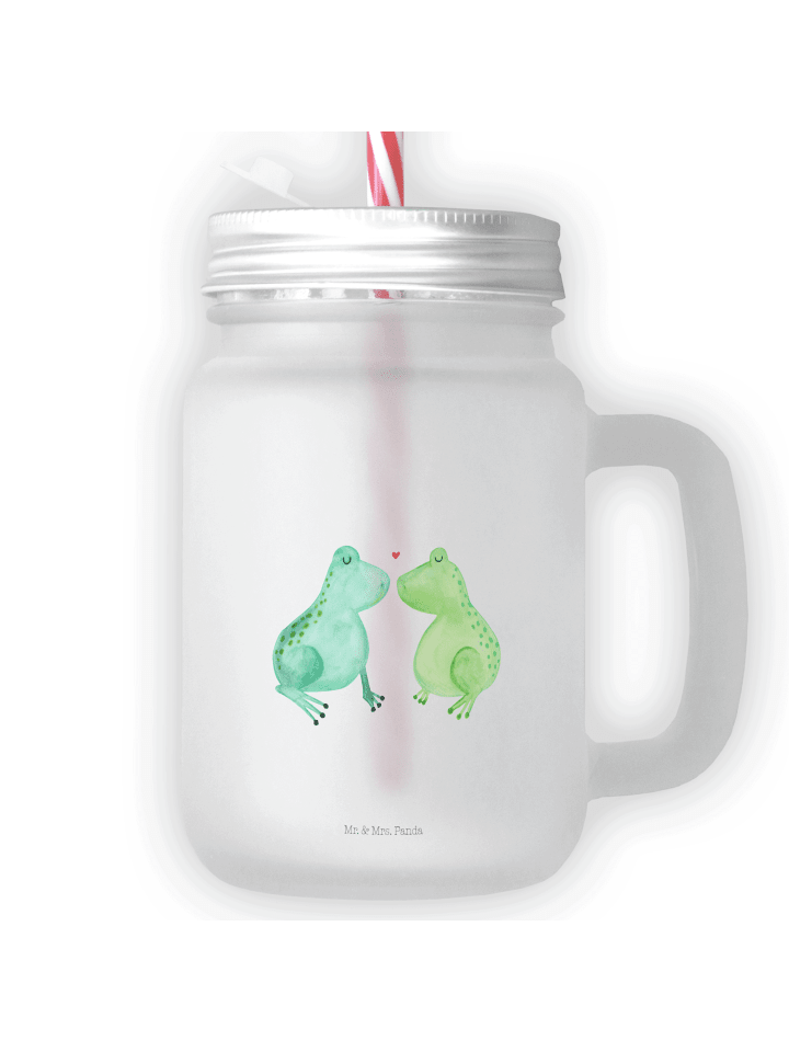 Einmachglas Frosch Liebe ohne Spruch in Transparent