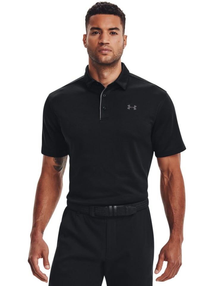 Polo "Polo-Shirt UA Tech" in Schwarz
