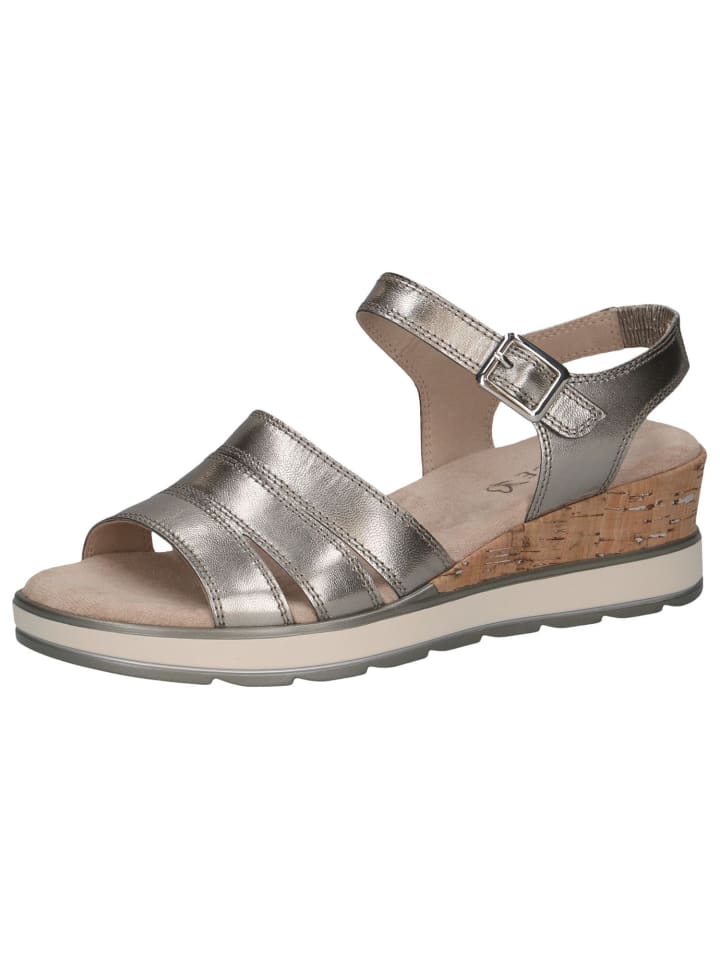 Sandalette in STONE METALLIC