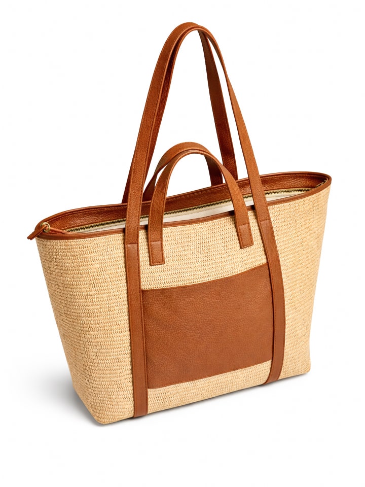 Schultertasche " Naturals " in braun