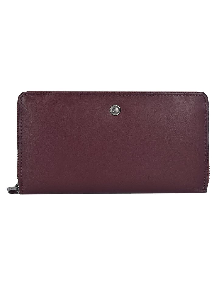 Spongy Geldbörse Leder 19 cm bordeaux