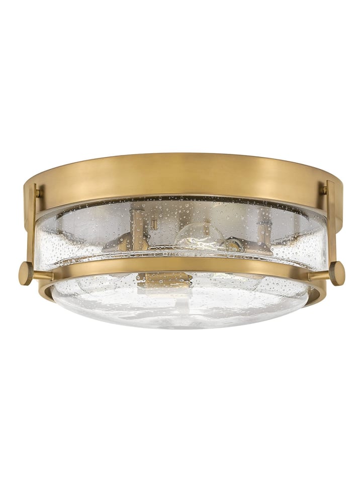Deckenlampe Ø 40 x (H)15.9 cm in Messing Antik Transparent