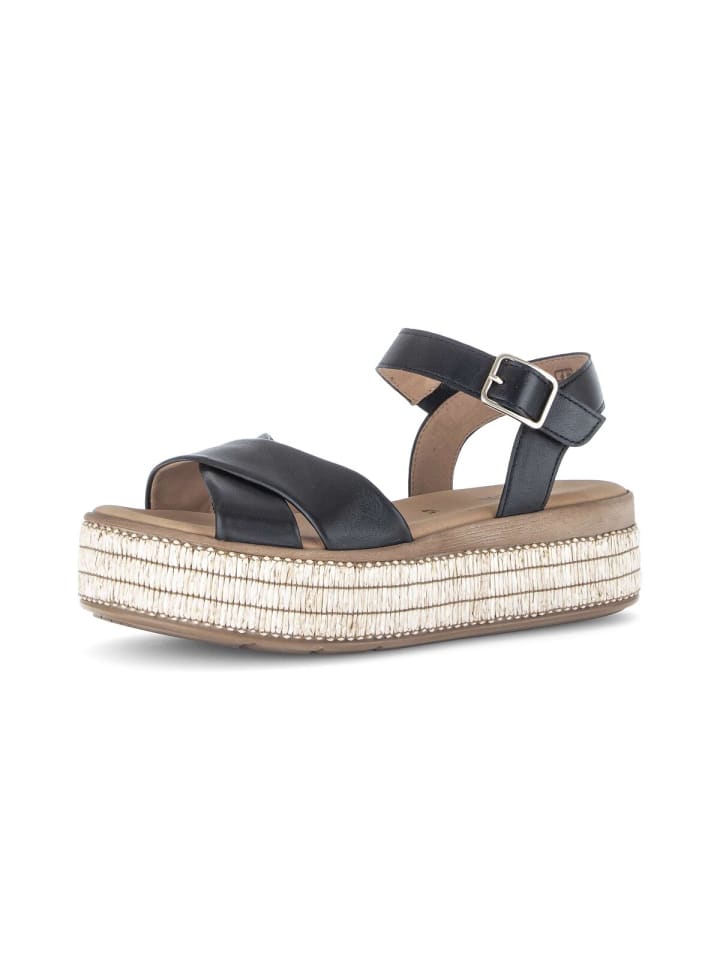 Plateau Sandalen in schwarz