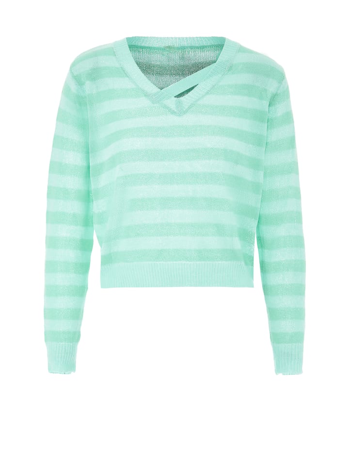 Damen Strickpullover in Lagune türkis
