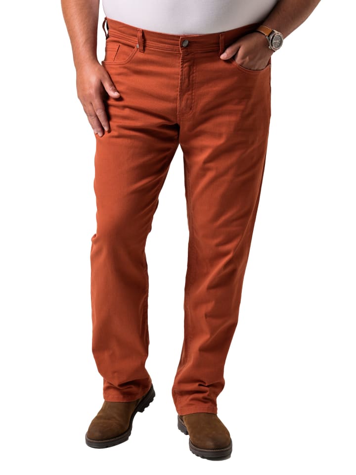 Jeanshose in ockerbraun