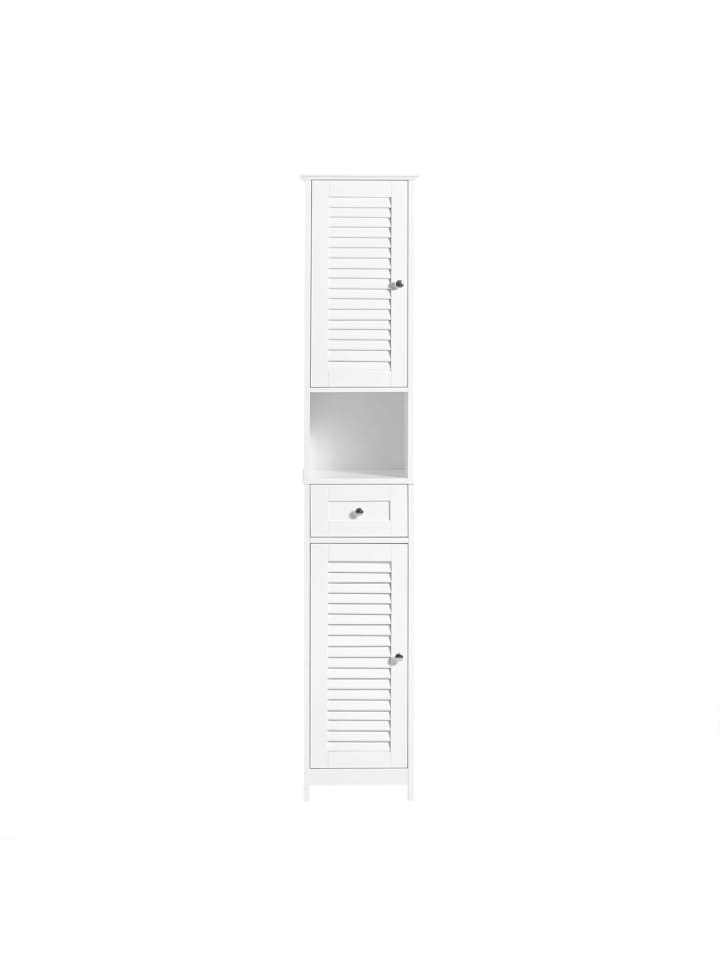 Badezimmerschrank in Mattweiß - (W) 29 x (H) 170 x (L) 32 cm