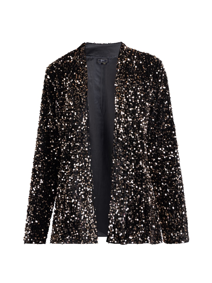 Damen Pailletten Blazer in Kupfer