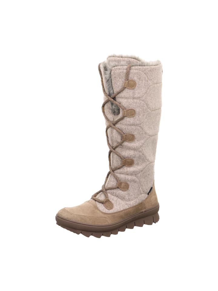Komfort Stiefel in Beige