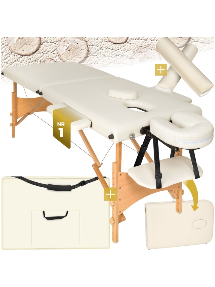 2-Zonen-Massagetisch-Set, Maße: 210 x 95 x 84 cm, Polsterung 5 cm