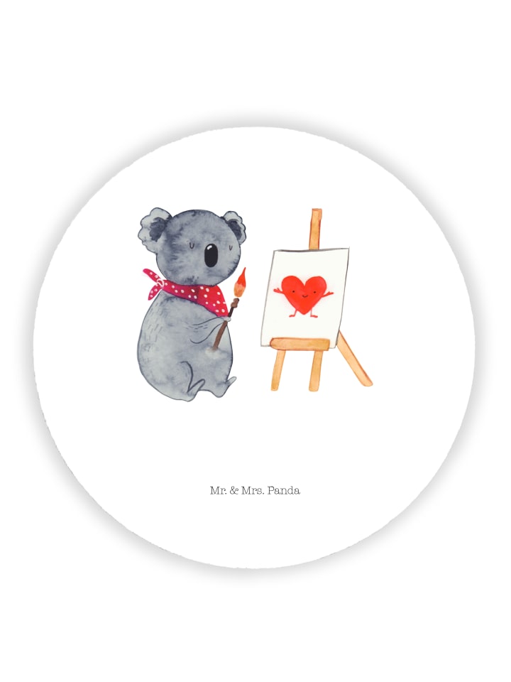 Magnet Koala Künstler ohne Spruch in Weiß