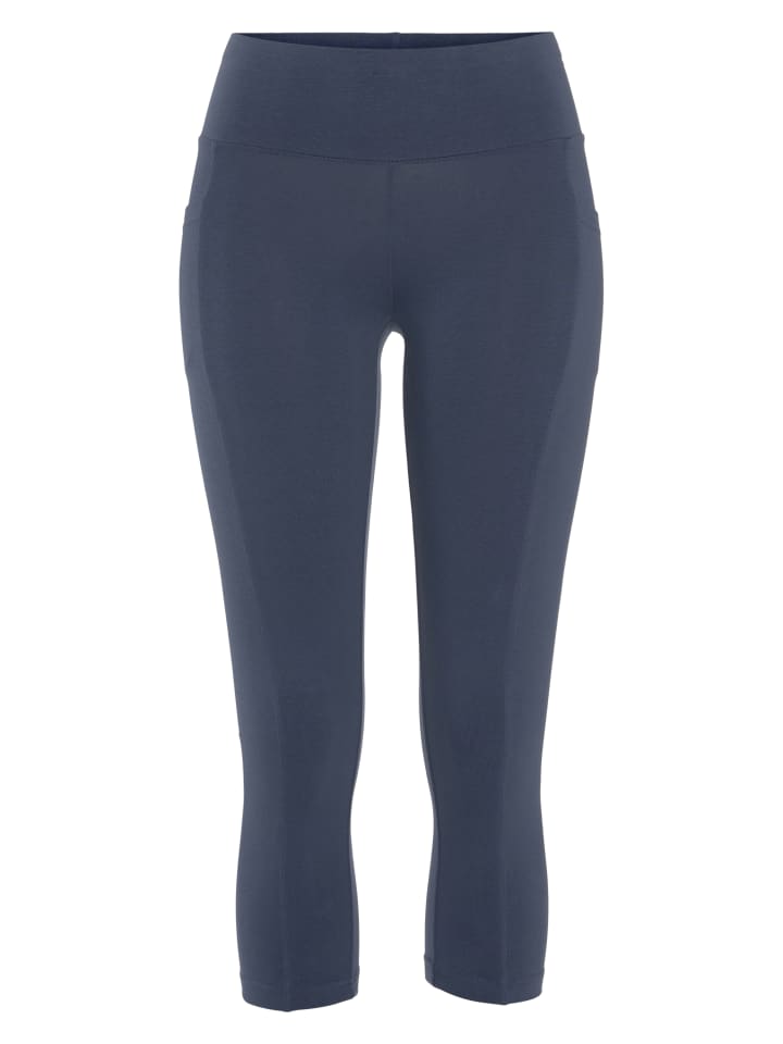 Caprileggings in blau