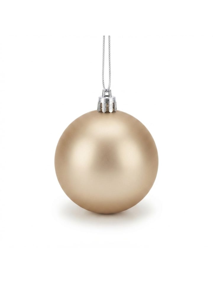 50-tlg. Weihnachtskugeln Set in Champagner