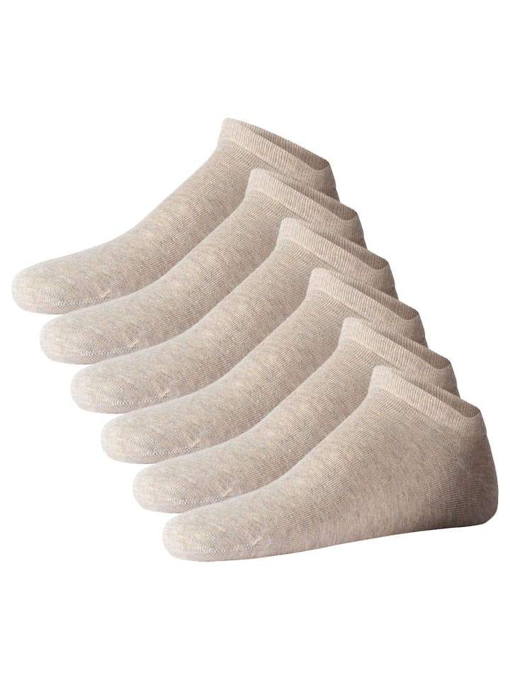 Socken 6er Pack in Sand melange