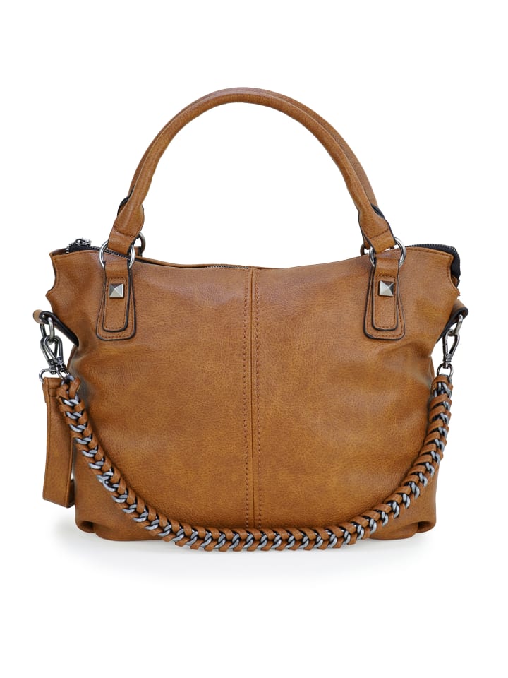 Schultertasche MAXX in spiced caramel